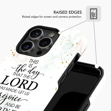 Christian phone cases: Psalm 118:24 ESV This is the day that Lord has made case