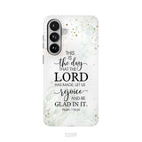 Christian phone cases: Psalm 118:24 ESV This is the day that the Lord has made phone case Samsung Galaxy S26 Plus