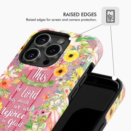 Christian phone cases: This is the day Lord has made Psalm 118:24 case
