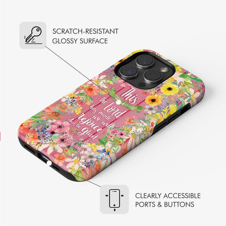 Christian phone cases: This is the day Lord has made Psalm 118:24 case