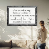 Christian signs with faith quote, gray canvas print featuring Bible verse and inspirational message.