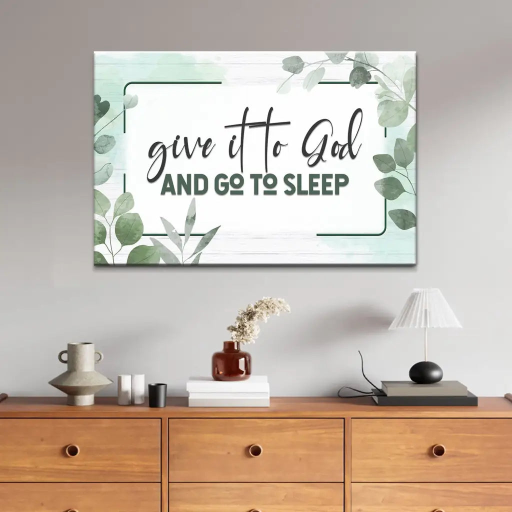 Inspirational Christian canvas with faith message, perfect gift for birthdays, holidays, or graduations.