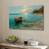 Christian wall art symbolizing faith, stability, and hope anchored in Christ.