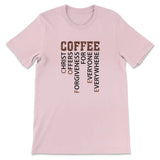 Coffee definition Christian t-shirt Pink / S