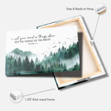 Colossians 3:2 Set Your Mind On Things Above Bible Verse Wall Art Canvas