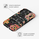 Come to me all who are weary Matthew 11:28 Christian phone case