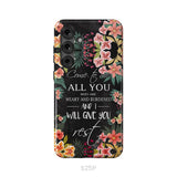 Come To Me All Who Are Weary Matthew 11:28 Christian Phone Case Samsung Galaxy S25 Plus / Tough Case