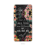 Come To Me All Who Are Weary Matthew 11:28 Christian Phone Case Samsung Galaxy S25 Ultra / Tough Case