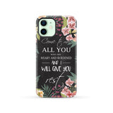 Come to me all who are weary Matthew 11:28 Christian phone case iPhone 12 / Tough