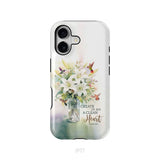 Create in me a clean heart Psalm 51:10 Bible verse phone case iPhone 17 / Tough Case