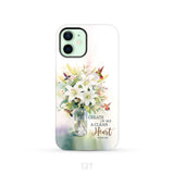 Create in me a clean heart Psalm 51:10 Bible verse phone case iPhone 12 / Tough