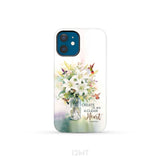 Create in me a clean heart Psalm 51:10 Bible verse phone case iPhone 12 Mini / Tough