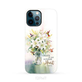 Create in me a clean heart Psalm 51:10 Bible verse phone case iPhone 12 Pro Max / Tough