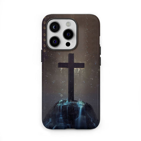 Cross on the hill phone case Christian