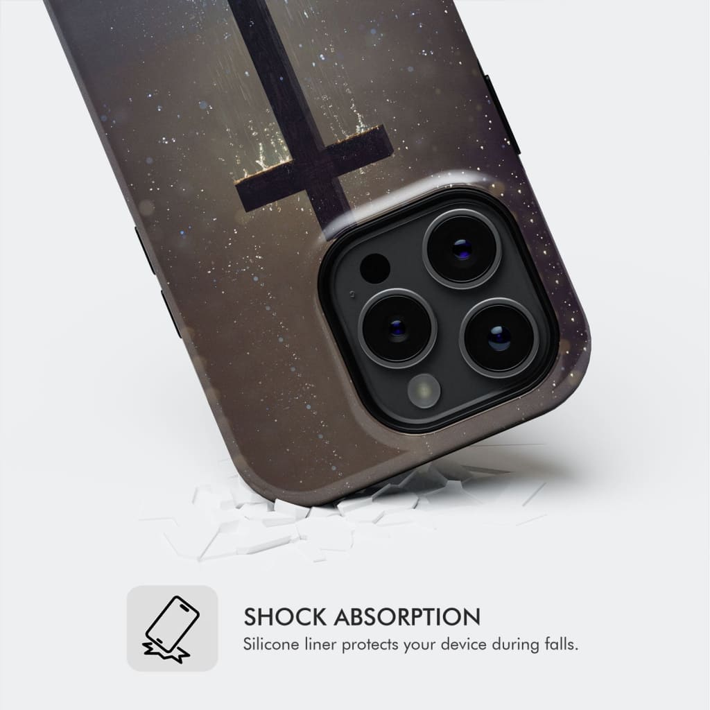 Cross on the hill phone case Christian