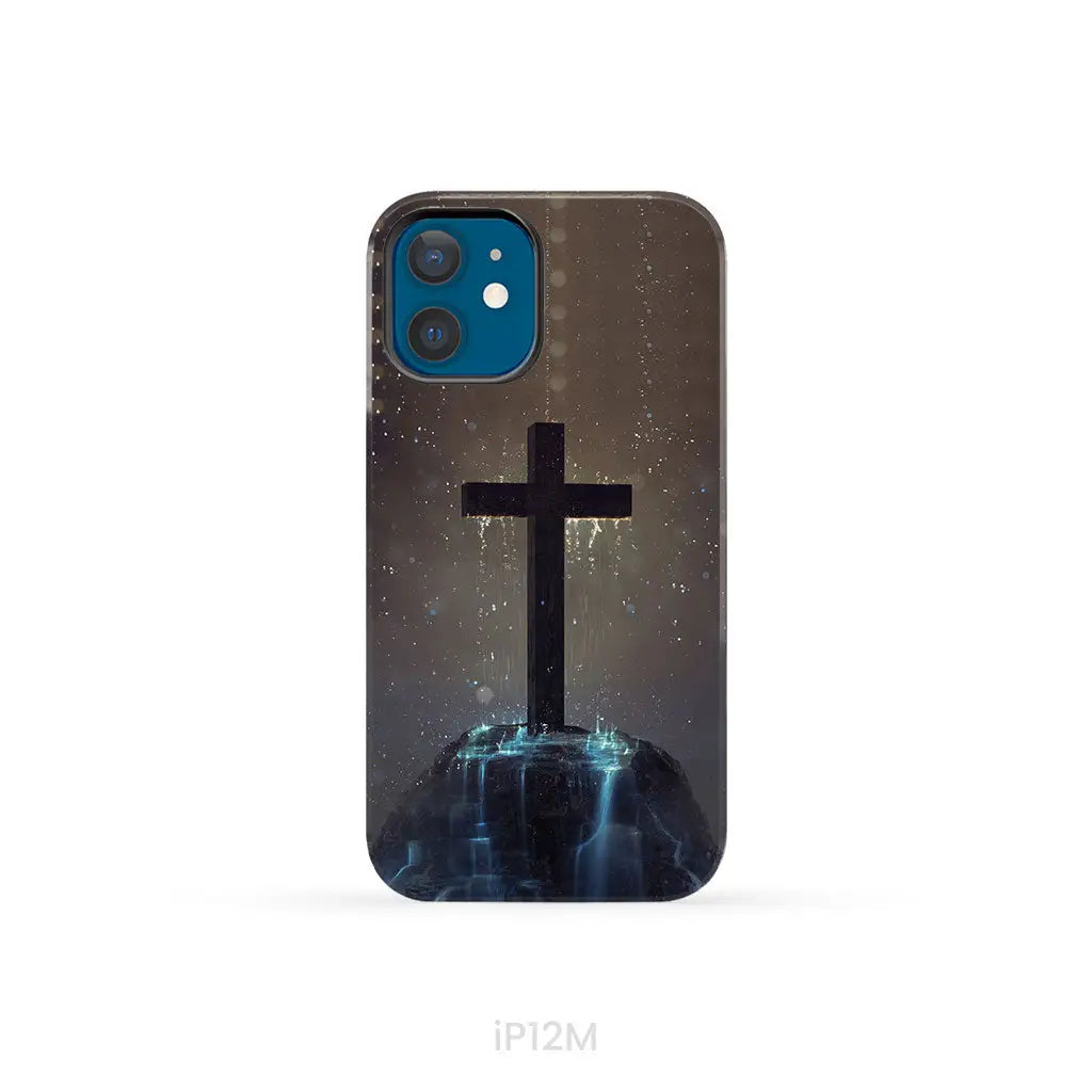 Cross on the hill phone case Christian phone case iPhone 12 Mini / Tough Case
