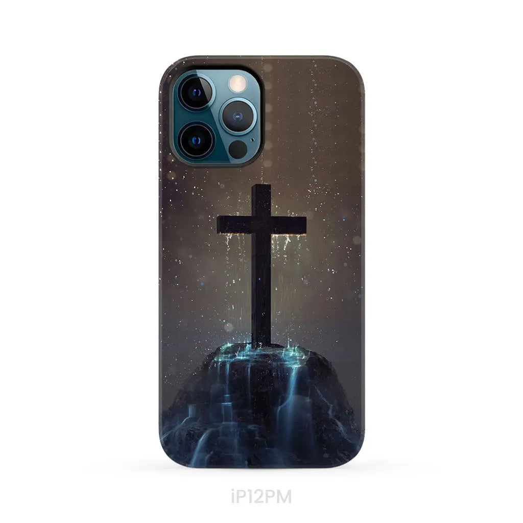 Cross on the hill phone case Christian phone case iPhone 12 Pro Max / Tough Case