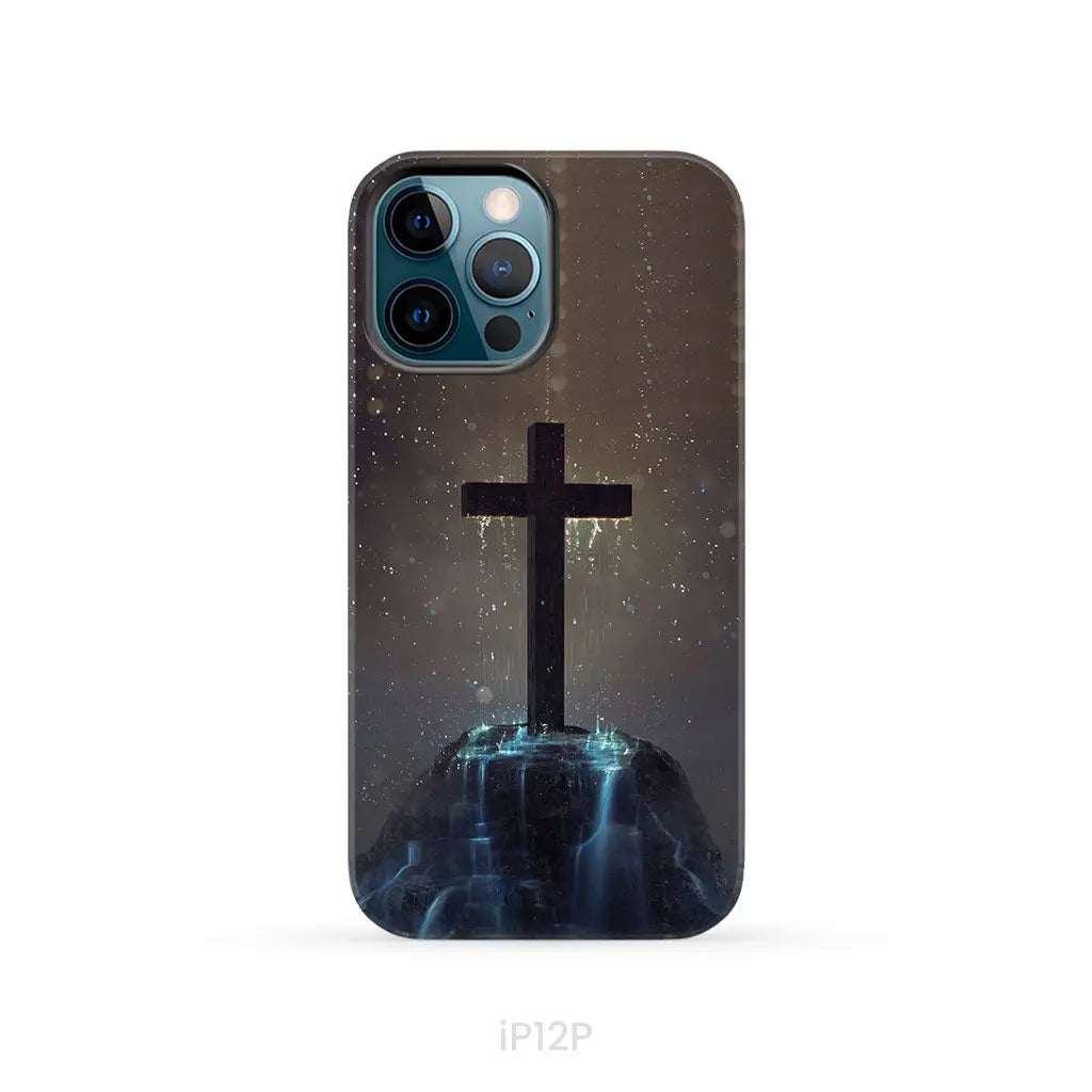 Cross on the hill phone case Christian phone case iPhone 12 Pro / Tough Case