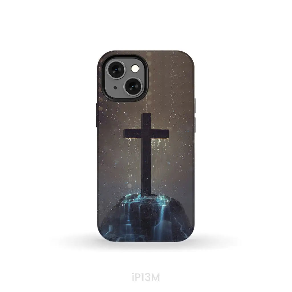 Cross on the hill phone case Christian phone case iPhone 13 Mini / Tough Case
