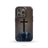 Cross on the hill phone case Christian phone case iPhone 14 Pro / Tough Case