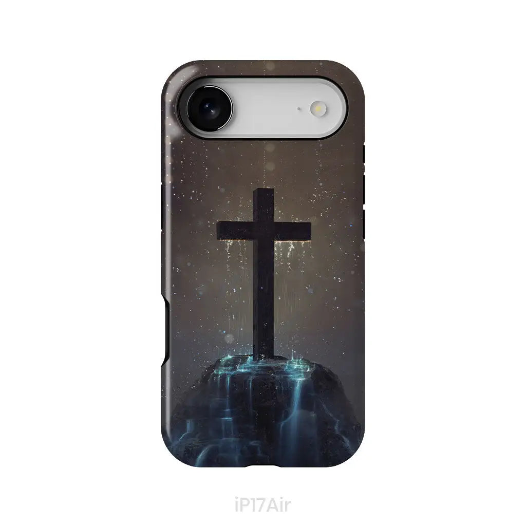 Cross on the hill phone case Christian phone case iPhone 17 Air / Tough Case