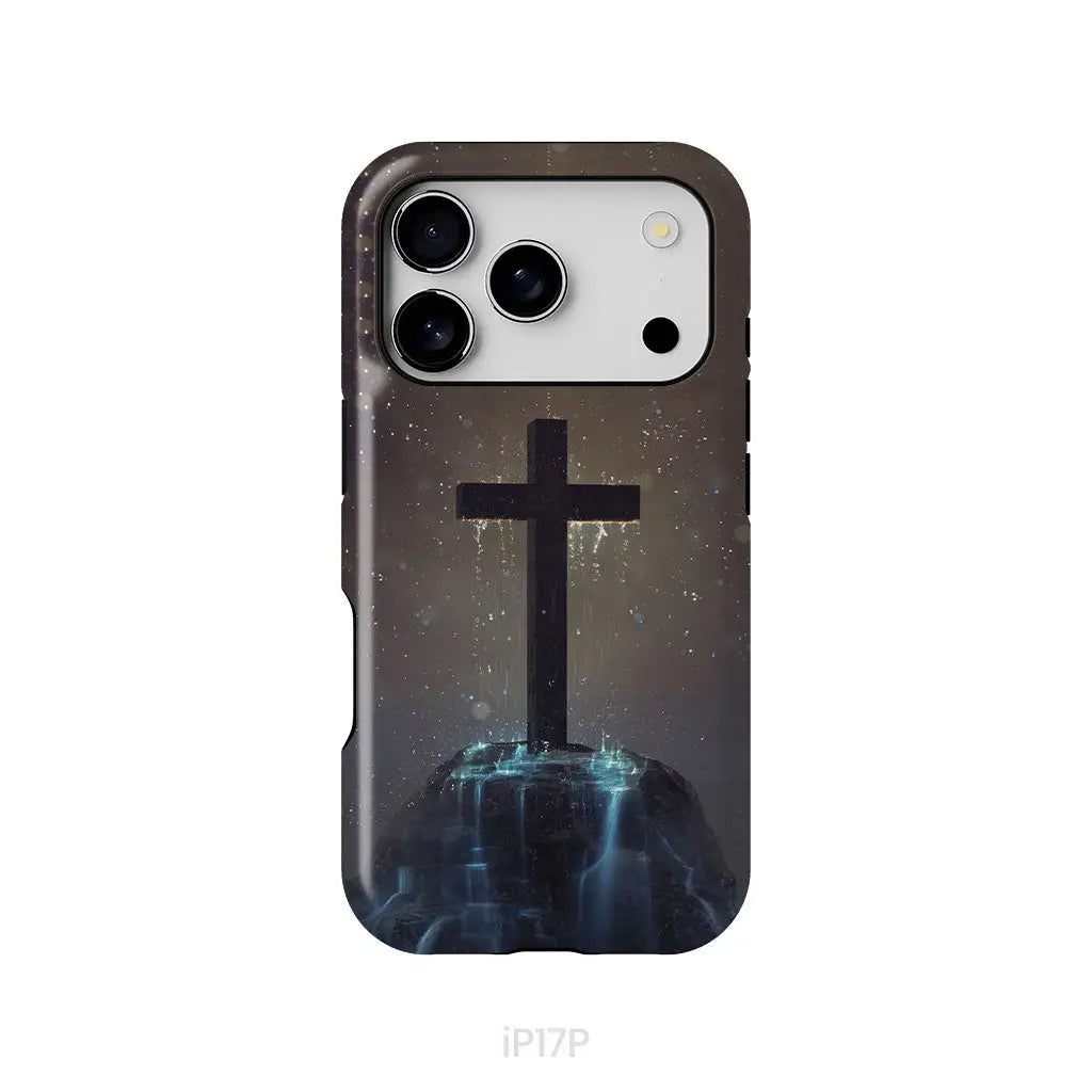 Cross on the hill phone case Christian phone case iPhone 17 Pro / Tough Case