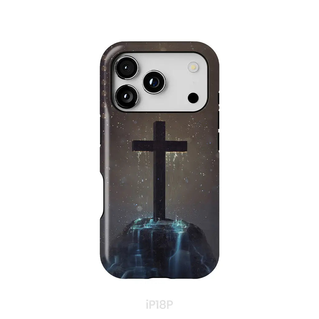 Cross on the hill phone case Christian phone case iPhone 18 Pro / Tough Case