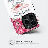 Christian phone case with "God Made You Beautiful," personalized with name, ideal for religious gifts and inspiration.