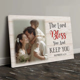 Custom Photo Christian Wall Art – The Lord Bless You & Keep You Canvas