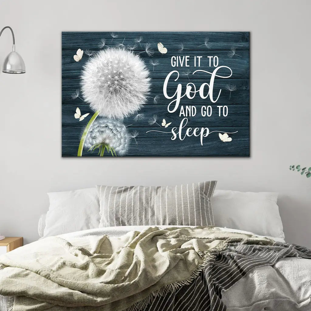 Inspiring Christian gift reminding believers that Jesus never leaves one behind. Teal / 12’’ x 8’’