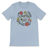 Daughter of the king flowers Women’s t-shirt Light Blue / S