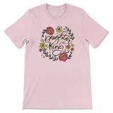 Daughter of the king flowers Women’s t-shirt Pink / S