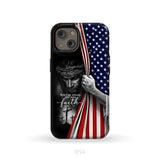 Don’t Be Afraid Just Have Faith Mark 5:36 American Flag Christian Phone Case iPhone 14 / Tough Case