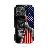 Don’t Be Afraid Just Have Faith Mark 5:36 American Flag Christian Phone Case iPhone 16 Pro Max / Tough Case