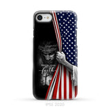 Don’t Be Afraid Just Have Faith Mark 5:36 American Flag Christian Phone Case iPhone SE 2020 / Tough Case