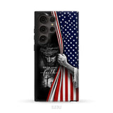 Don’t Be Afraid Just Have Faith Mark 5:36 American Flag Christian Phone Case Samsung Galaxy S23 Ultra / Tough Case