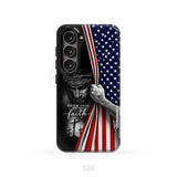 Don’t Be Afraid Just Have Faith Mark 5:36 American Flag Christian Phone Case Samsung Galaxy S23 (Not for S23 FE)