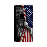 Don’t Be Afraid Just Have Faith Mark 5:36 American Flag Christian Phone Case Samsung Galaxy S25 Ultra / Tough Case