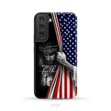 Don’t Be Afraid Just Have Faith Mark 5:36 American Flag Christian Phone Case Samsung Galaxy S22 Plus / Tough Case