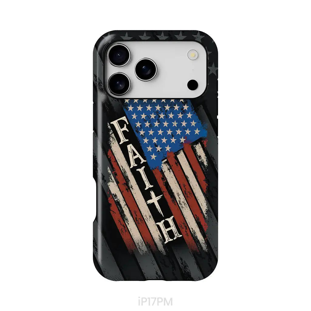 Faith American Flag phone case iPhone 17 Pro Max / Tough Case