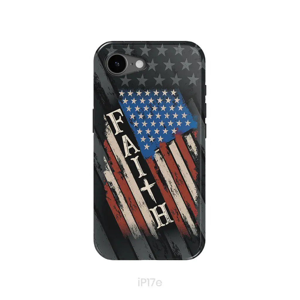 Faith American Flag phone case iPhone 17e / Tough Case