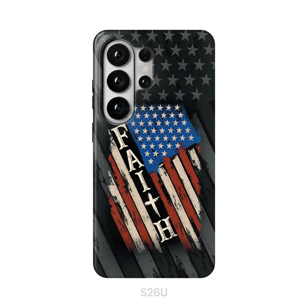 Faith American Flag phone case Samsung Galaxy S26 Ultra / Tough Case