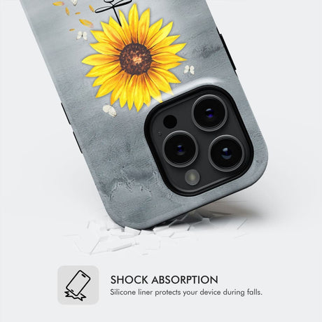 Faith Cross Butterflies Sunflower Christian Phone Case