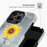 Faith Cross Butterflies Sunflower Christian Phone Case