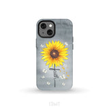 Faith Cross Butterflies Sunflower Christian Phone Case iPhone 13 Mini / Tough
