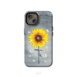 Faith Cross Butterflies Sunflower Christian Phone Case iPhone 14 / Tough
