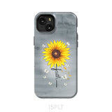 Faith Cross Butterflies Sunflower Christian Phone Case iPhone 15 Plus / Tough