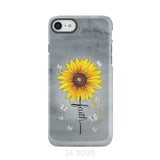 Faith Cross Butterflies Sunflower Christian Phone Case iPhone SE 2020 / Tough