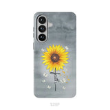 Faith Cross Butterflies Sunflower Christian Phone Case Samsung Galaxy S26 Plus / Tough Case