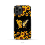Faith Cross Butterfly Sunflower Christian Phone Case iPhone 11 Pro / Tough Case